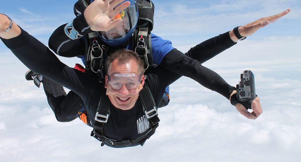 Leap of Faith - Mark skydiving